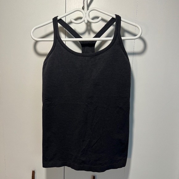 lululemon Ebb to Street Tank Top - Charcoal Grey - Size 10 - Picture 1 of 4